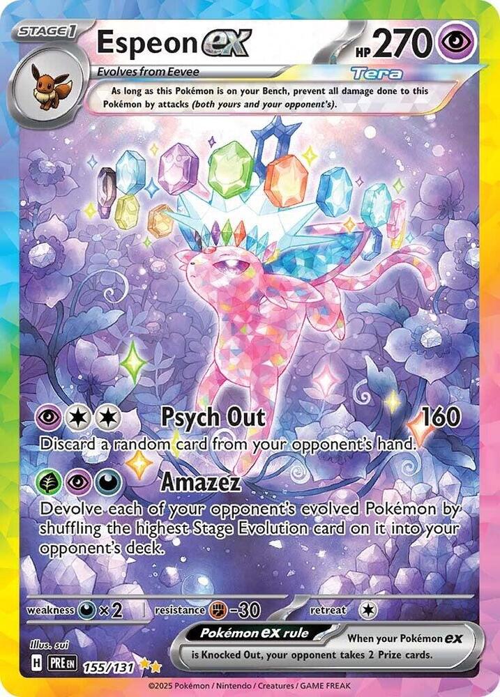 Espeon ex 155/131 Pokemon Card