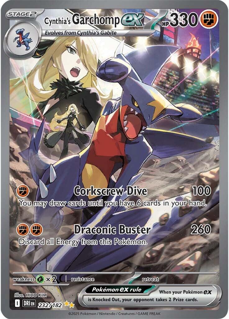 Cynthia's Garchomp ex 232/182 Pokemon Card