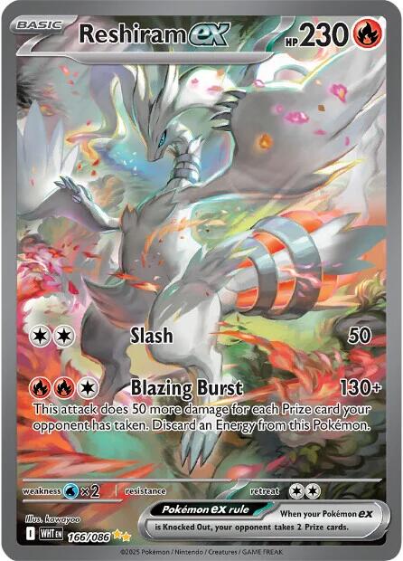 Reshiram ex 166/086 Pokemon Card