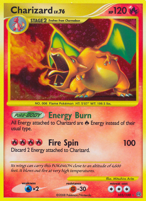 Charizard LV.76 103/100 Secret Rare Pokemon Card
