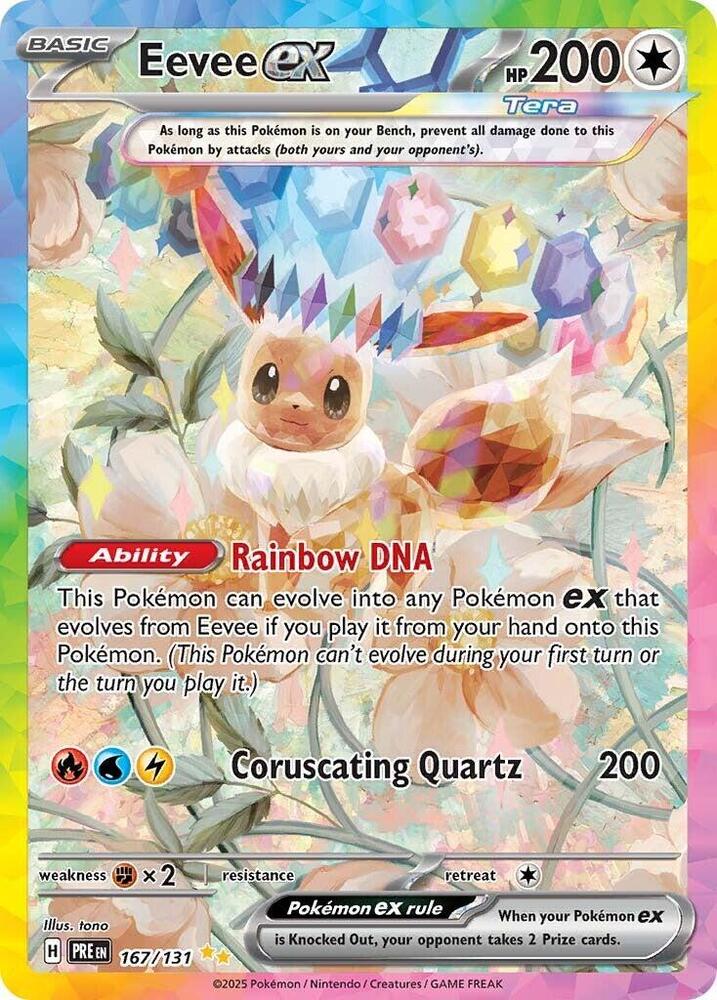 Eevee ex 167/131 Pokemon Card