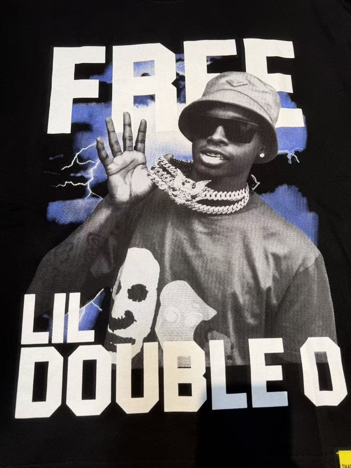 THAT'S A AWFUL LOT OF COUGH SYRUP White & Blue Graphic T-Shirt — detail