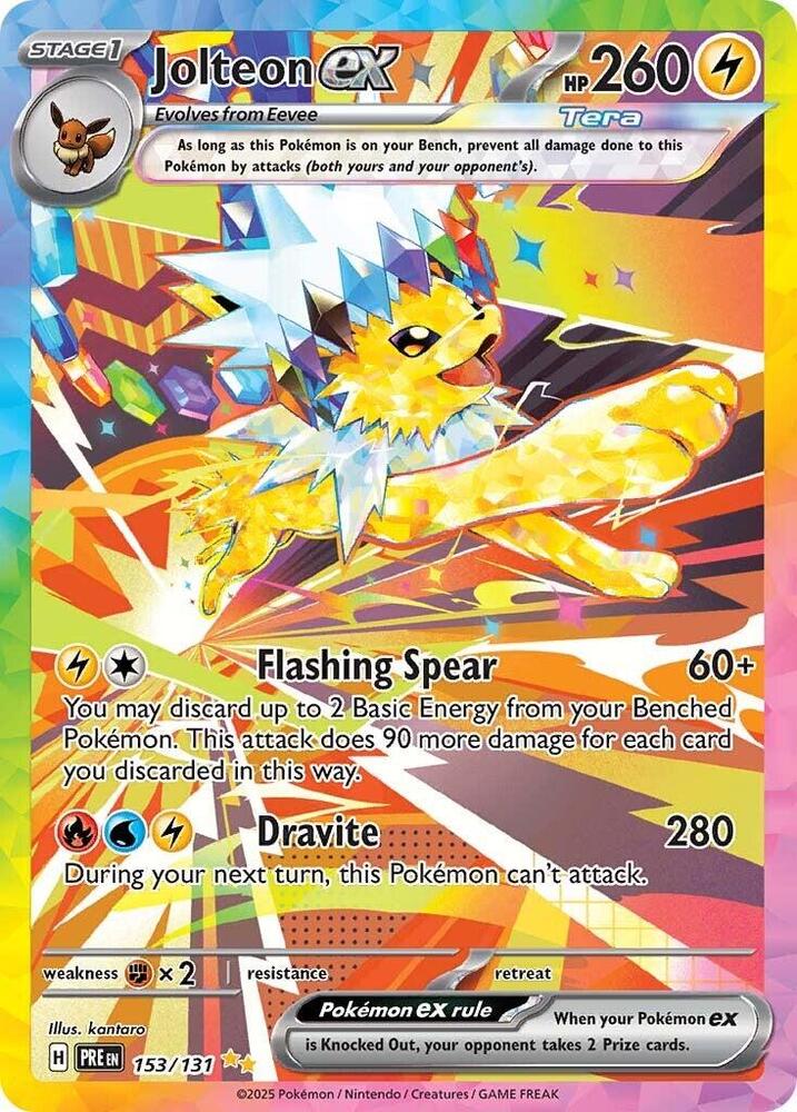 Jolteon ex 153/131 Pokemon Card